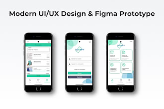 design a clickable figma prototype and UI for your web or mobile app