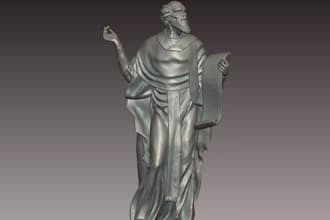 sculpt 3d ancient greek character, historical figure,3d print ready, game assets