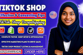 setup 30k profit tiktok shop dropshipping marketing tiktok seo expert fb ig shop