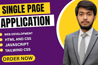 create a responsive single page application in react js