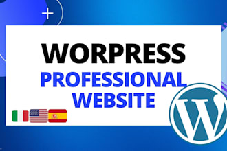 build a professional wordpress website