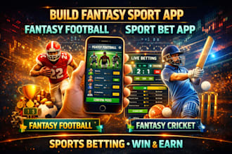 build fantasy sport app fantasy football  sport bet app fantasy cricket