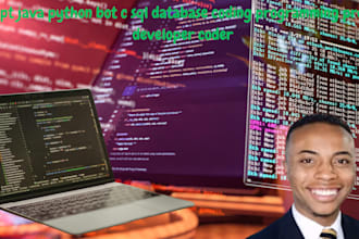 script java python bot c sql database coding programming project developer coder