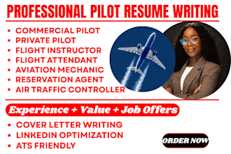 write ats aviation resume, professional pilot CV, airline aerospace cover letter