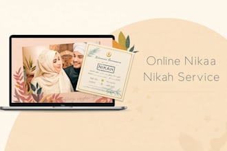 arrange your online nikah with legal islamic documentation