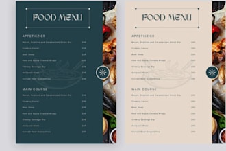 do professional restaurant branding logo, menu, packaging and social media