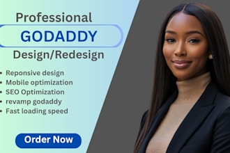design or redesign professional godaddy website