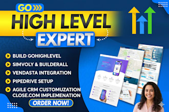 gohighlevel website gohighlevel automation landing page go high level expert VA