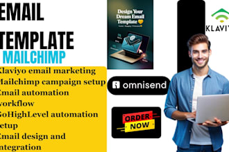 design responsive mailchimp email template newsletter editable email template