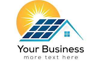design original solar logo with free vector file
