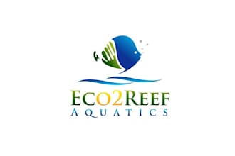 make awesome neon reefer logo for eco reef aquatics