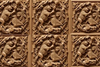 sculpt 2d to 3d bas relief 3d wood carving and laser engraving model