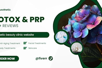 create an aesthetic beauty clinic website