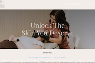 create an aesthetic beauty clinic website