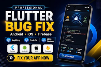 fix flutter errors, bugs and crashes in your flutter app