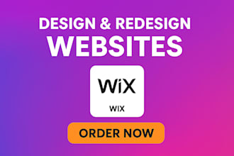 design and redesign wix website