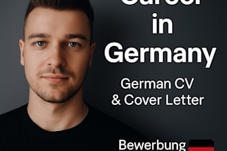 your german job application CV and cover letter