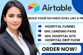 create custom gohighlevel landing pages for clinics and medical center
