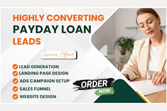 generate payday loan leads student personal loan leads payday loan landing page