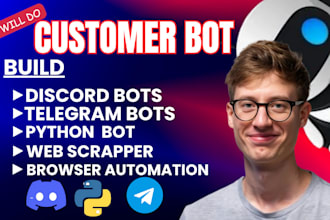 do web scraping python script discord bot web automation yellow pages