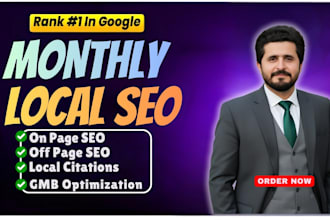 do monthly local SEO service for google maps rankings and citations