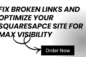 fix broken links and optimize your squaresapce site for max visibility