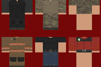 make and design roblox clothing for you