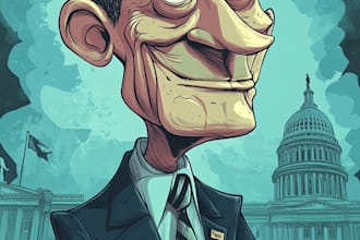 make  a political cartoon art
