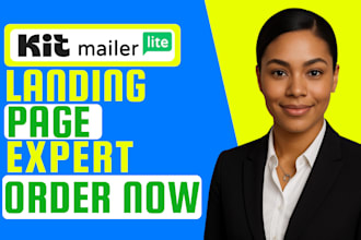 design convertkit mailerlite newsletter design kit landing page email sequence