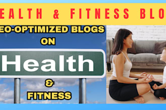 write 50 seo blog guest post and backlinks on health travel cafe in one month