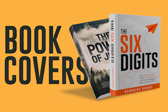 do professional book cover, ebook cover or kdp cover design