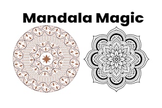 modern mandala art for branding, products