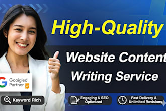 write engaging SEO website content and landing page copy that converts