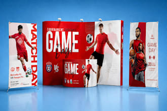 design trade show booth and backdrop for your exhibition