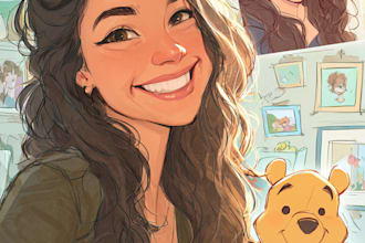 do disney cartoon portrait