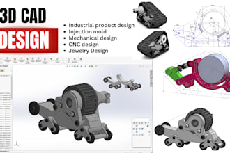 do 3d cad model, solidworks, product design and prototype, industrial design dxf