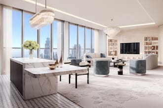 do an interior render based on your pdf cad drawings