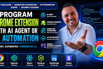 program chrome extension with ai agent or ai automation