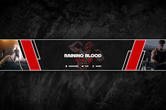 design a professional youtube banner