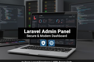 build a secure laravel admin panel with crud and login