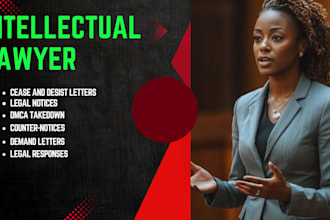 draft a cease and desist letter, legal notice, or legal response