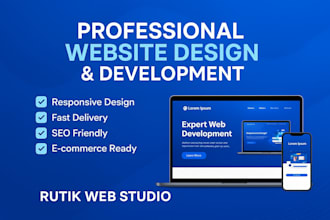 create a responsive HTML and CSS website