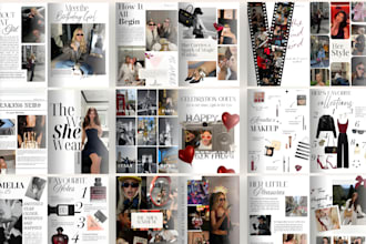 magazine sharp layout, catalog, wellness brochure, newsletter flyer in canva pro