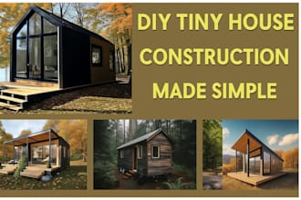 3d architecture DIY tiny house off grid house modular tiny modern tiny home
