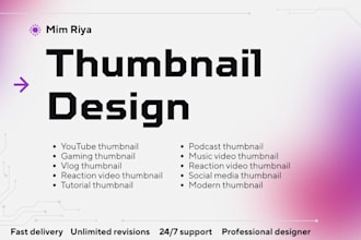 design modern, branded thumbnails that convert viewers
