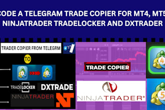 code telegram trade copier for mt4, mt5, ninjatrader, tradelocker and dxtrader