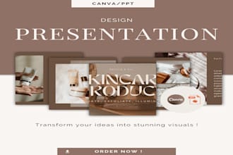 design and edit canva, powerpoint presentations and pitch deck