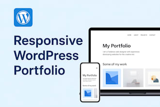 design a wordpress portfolio website