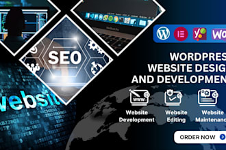 create a basic wordpress website and edit wordpress website