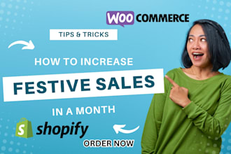 setup or optimize your shopify woocommerce store for christmas and new year sale
